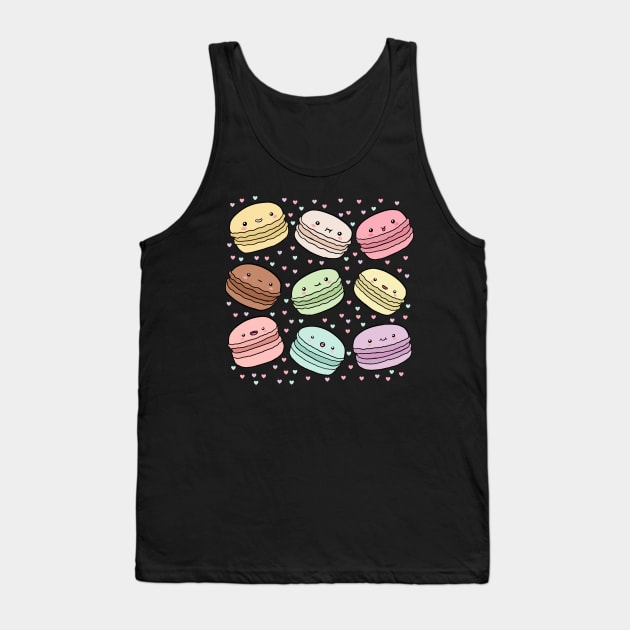 Kawaii pastel macarons Tank Top by Yarafantasyart